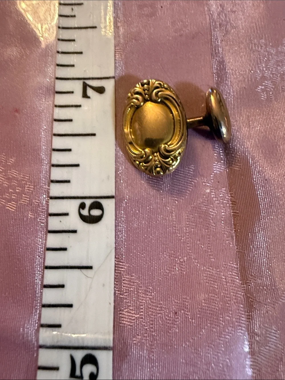 Antique  Ornate gold, plated, or filled Cufflinks - Gold Tone